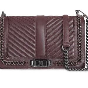 Rebecca Minkoff Chevron Quilted Love Crossbody